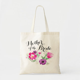 Tote A mãe da aguarela da noiva floresce o bolsa