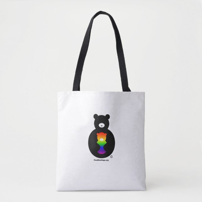 Tote A mamã livre abraça o bolsa frente e verso (Frente)