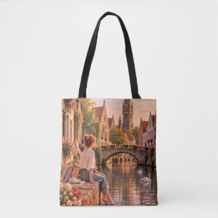 Tote A Pequena Garota Viajante Bolsa Ombro Conto de Fad