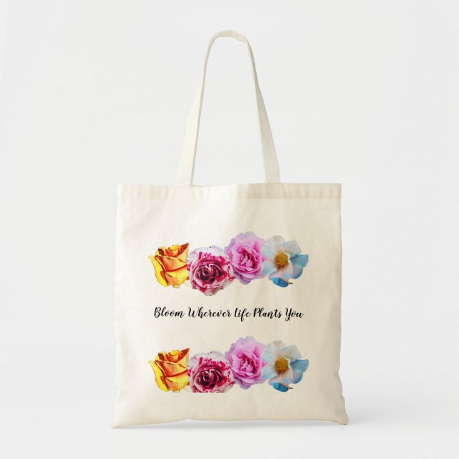 Tote a vida da flor onde planta-o o bolsa (Frente)