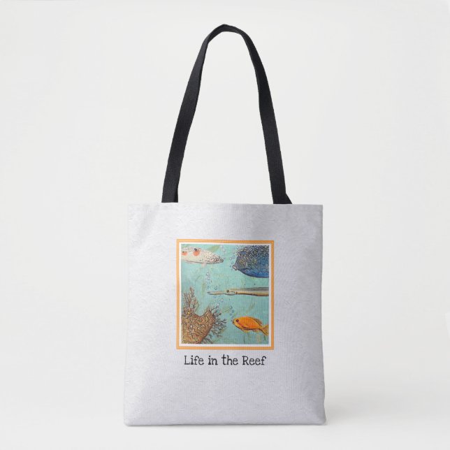 Tote A vida na bolsa dos recifes (Frente)