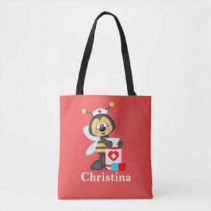 Tote Abelha-enfermeira-cuta adiciona o nome bolsa