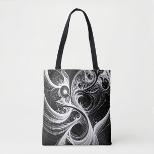 Tote Abstrato Mind Bolsa de espiral de rede