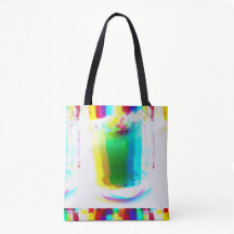 Abstrato Popart Primary Rainbow Drente Bolsa
