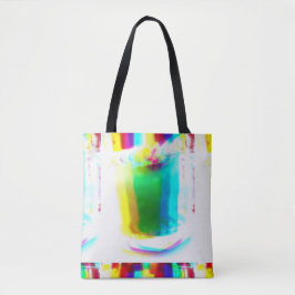 Tote Abstrato Popart Primary Rainbow Drente Bolsa