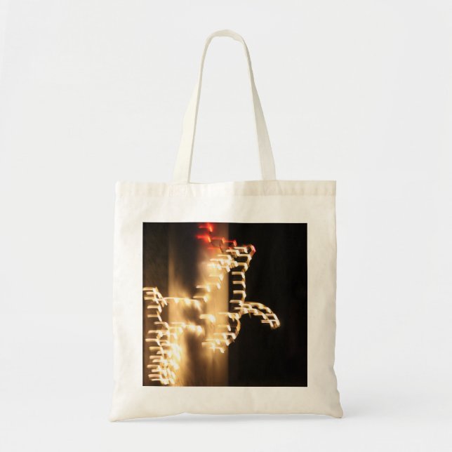 Tote Abstrato Reindeer Budget Bolsa (Frente)