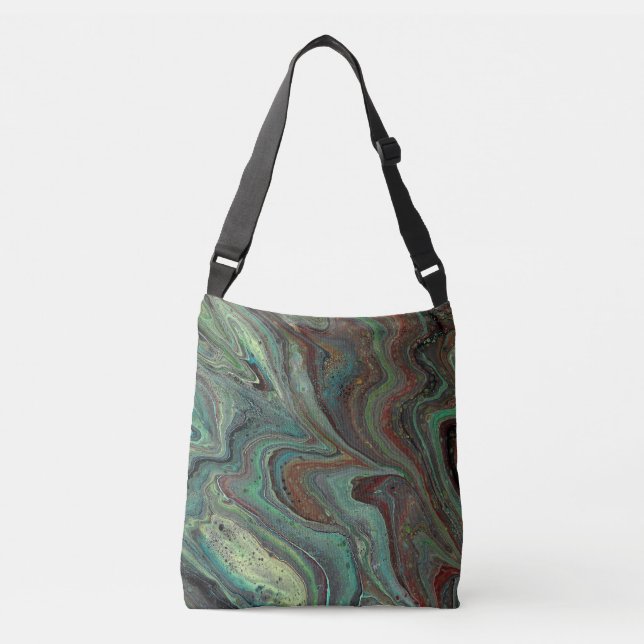 Tote Abstrato Verde Louco Daddy O 3 (Frente)