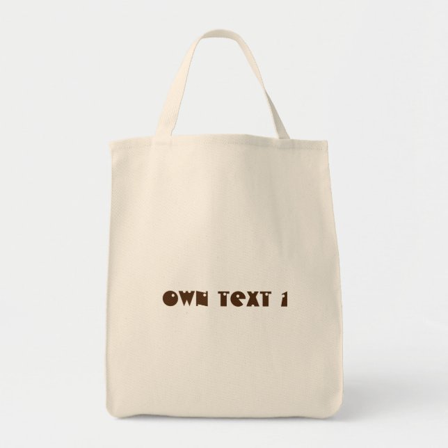 Tote Acessórios de Textos Impressos Proprietários Bolsa (Frente)