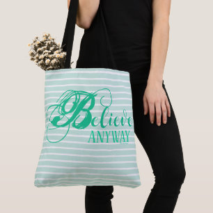 Tote Acredite De Qualquer Jeito Bolsa de Ombro 18"