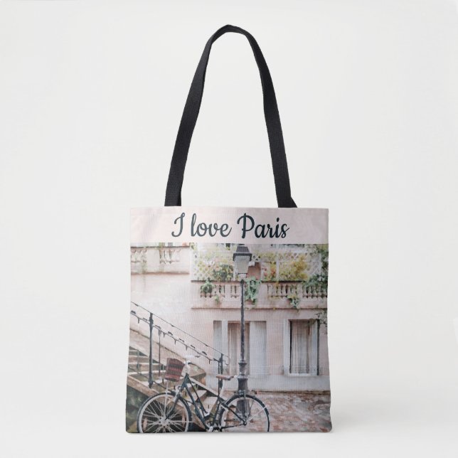 Tote Adoro Bolsa da cena da rua Paris (Frente)
