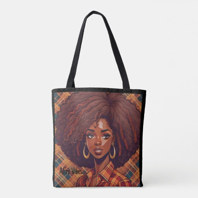 Tote Afro Vibes bolsa para a vida (Verso)