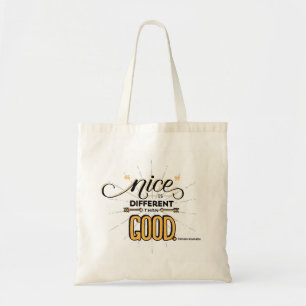 Tote "Agradável é diferente do que o bom" bolsa
