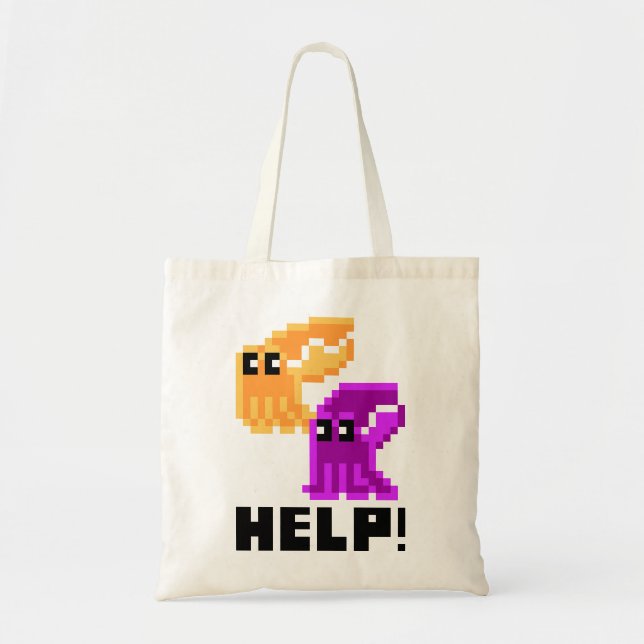 Tote Ajuda para salvar os chocos! A bolsa de compra (Frente)
