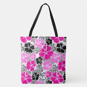 Tote Akahai Hawaiian Hibiscus Tropical Floral Bolsa de 