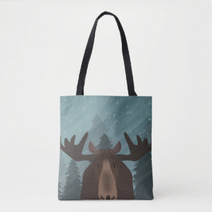 Tote Alces por todo o lado no bolsa
