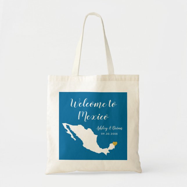 Tote Algum bolsa do saco da boa vinda do casamento de (Frente)