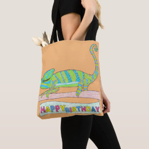 Tote All-Over - Camaleão de Aniversário (laranja)