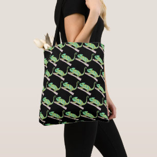 Tote All-Over - Camaleão Verde (estampa preta)