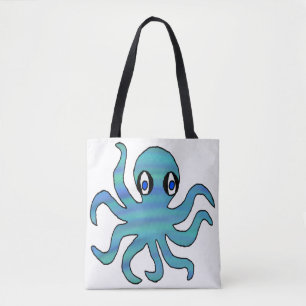 Tote All-Over - Polvo Azul Verde (branco)