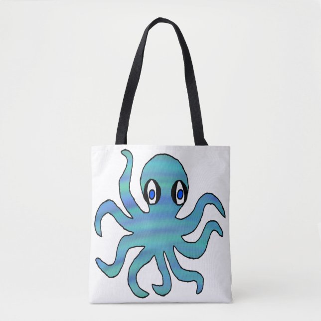 Tote All-Over - Polvo Azul Verde (branco) (Frente)