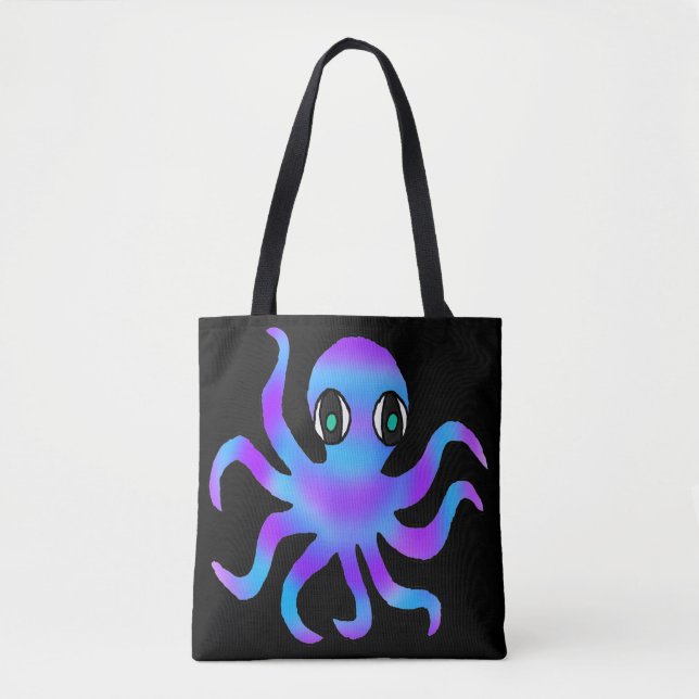 Tote All-Over - Polvo Violeta Azul (preto) (Frente)