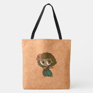 Tote Aloha Honys Hawaiian Orange Hula Bolsa de praia