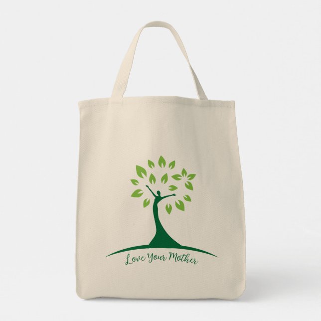 Tote Ame sua mãe - Bolsa de Compras Reutilizável (Verso)
