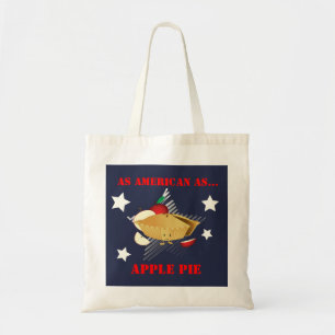 Tote Americano como o bolsa básico da torta de Apple  