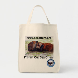 Tote Amigos do bolsa orgânico do algodão da lontra de