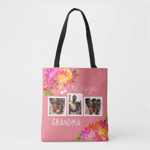 Tote Amo-Te Vovó Rosa Brilhante Fotografias Bolsa B
