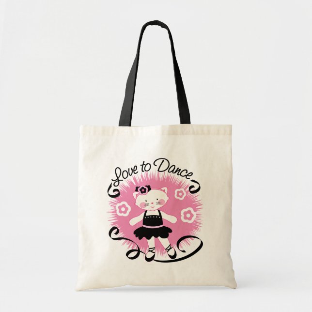 Tote Amor para dançar o bolsa do balé (Frente)