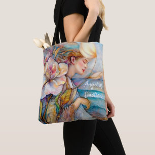 Tote Angel Of Emotions Turquoise Bolsa