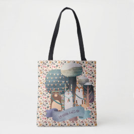 Tote Animais da Floresta Selvagem Tribal Um Bolsa Perso