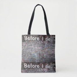 Tote Antes que eu morrer o bolsa