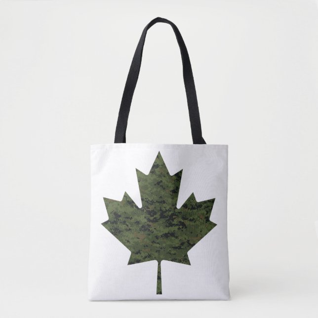 Tote (AOP) Bolsa do ombro - Maple Leaf CADPAT (Escuro) (Frente)