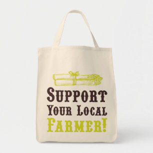 Tote Apoie Seu Agricultor Local! Bolsa orgânico