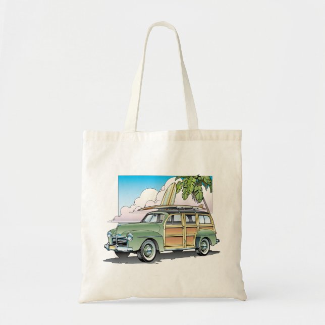 Tote Arborizado com a bolsa de praia do conselho de (Frente)