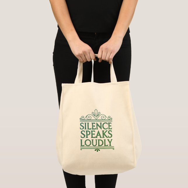 Tote Art Deco Message Grocery Bolsa (Frente (produto))