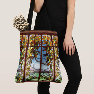 Tote Art Nouveau Vidro Arranjado Bolsa
