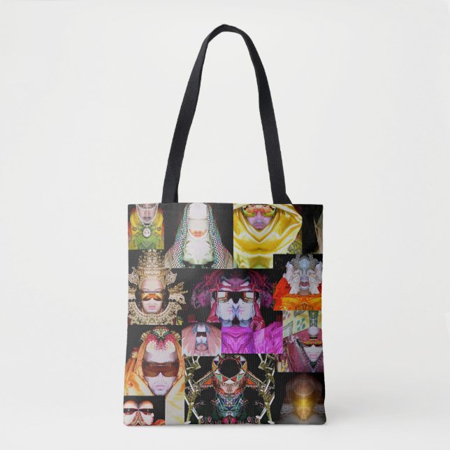 Tote Arte pelo bolsa da colagem de Davey PHOTOBOOTHME (Frente)