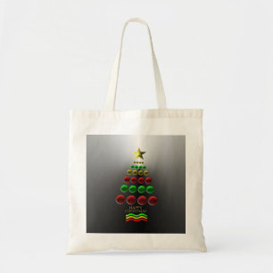 Tote Árvore Natal Baubles Bolsa Closure Bag