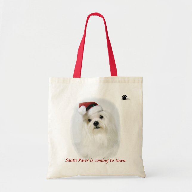 Tote As patas do papai noel estão vindo ao bolsa da (Frente)