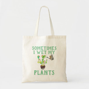 Tote Às vezes eu molhei minha planta Bolsa de mulher