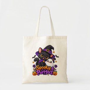 Tote Assustador & Perfeito – Bolsa de Gato de Halloween