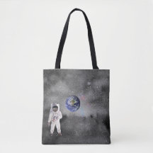 Astronauta no Planeta Terra Bolsa