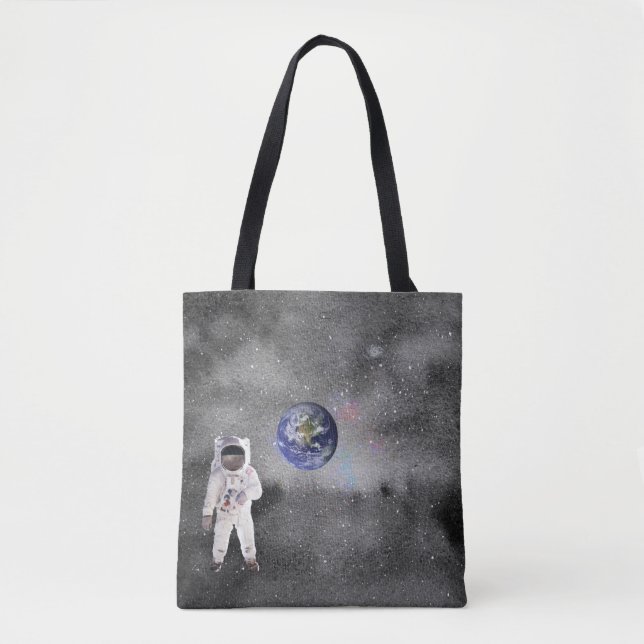 Tote Astronauta no Planeta Terra Bolsa (Frente)