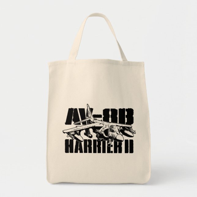 Tote AV-8B Harrier II Grocery Bolsa (Frente)