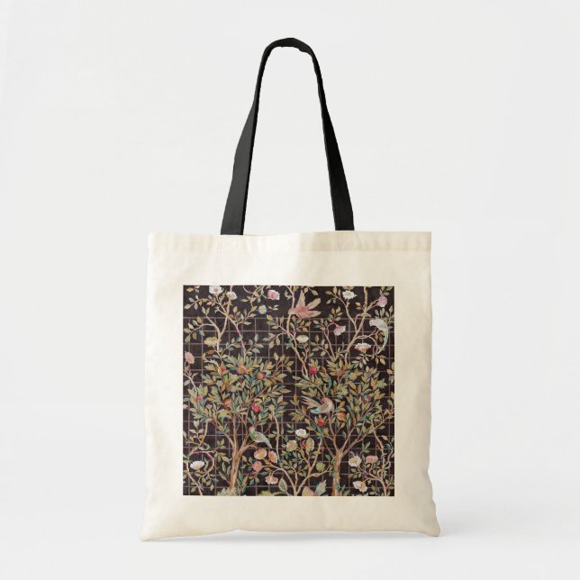 Tote Aves no Jardim Flor, William Morris Bolsa Ba (Frente)