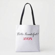 Avon "Hello Beautiful" Bolsa com Alças Pretas