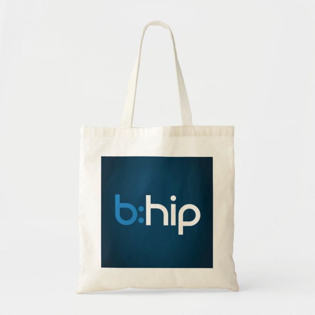 Tote b: o bolsa anca do orçamento - fundo azul (Frente)